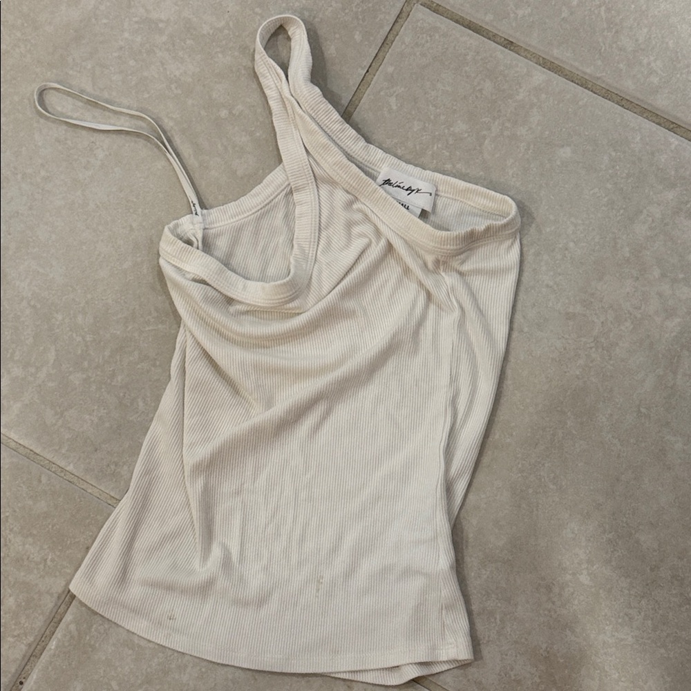 The Line by K Ribbed Cream Camisole